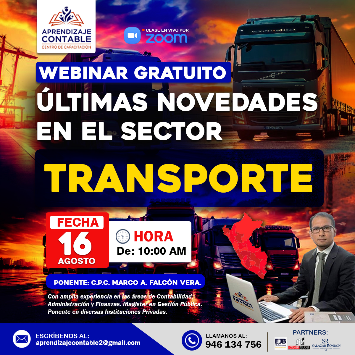 Webinar ÚLTIMAS NOVEDADES EN EL SECTOR TRANSPORTE